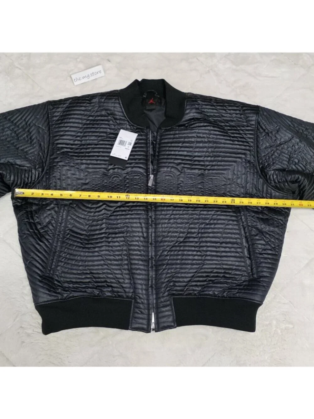 Jordan Bomber Jacket Full Zip Quilted Down Black  Men's Sz 2XL II5314 010 $300